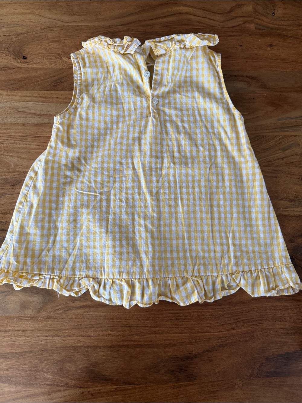Rachel Riley Yellow Gingham Ruffle Set - Picture 5 of 6